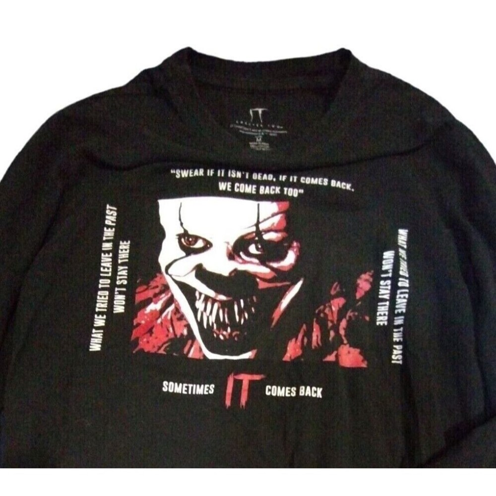 !it Movie Ch 2 Pennywise COME HOME Unisex LS T-Shirt Limited Edition Graphic 49